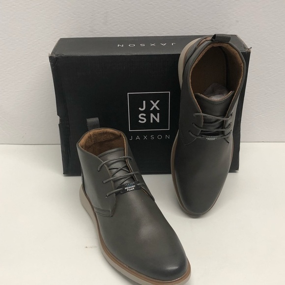 Jaxson casual chukka boot lace up gray sneakers - Picture 1 of 4